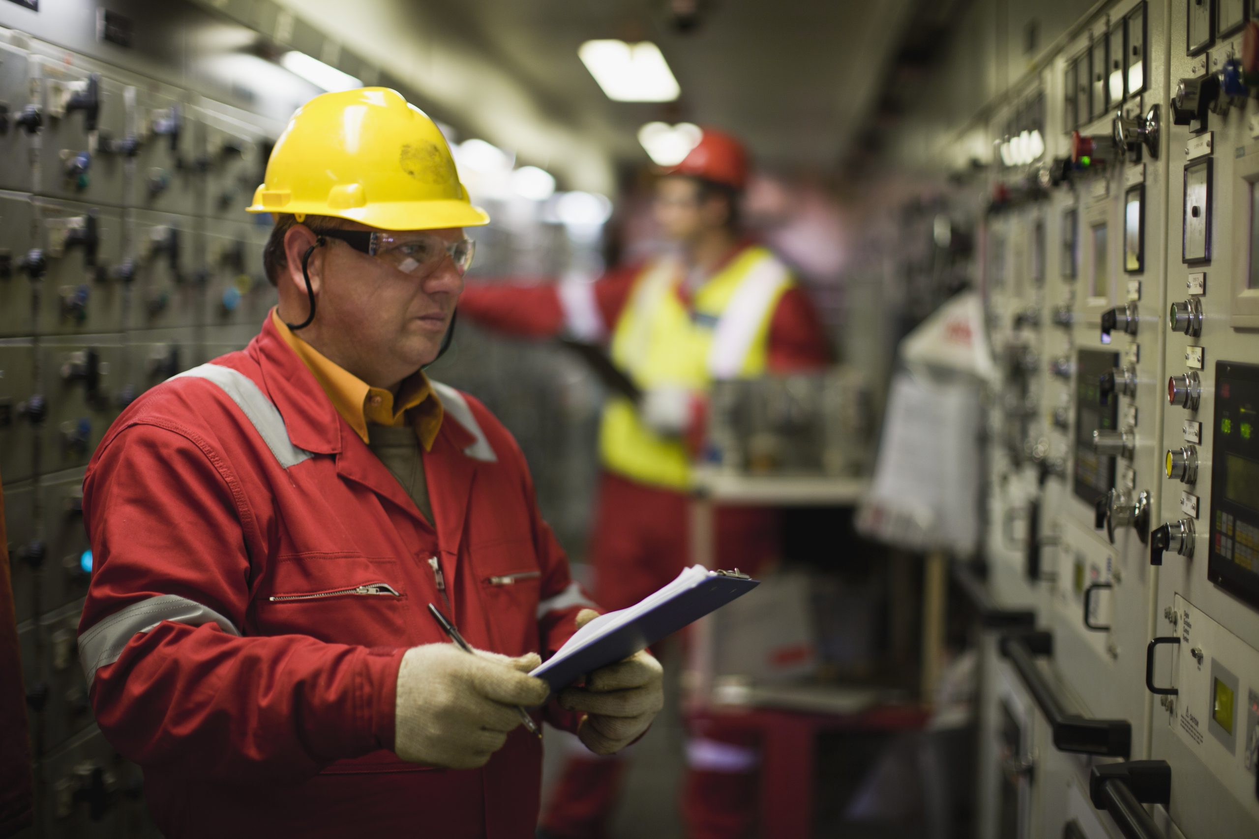 Worker checking machinery