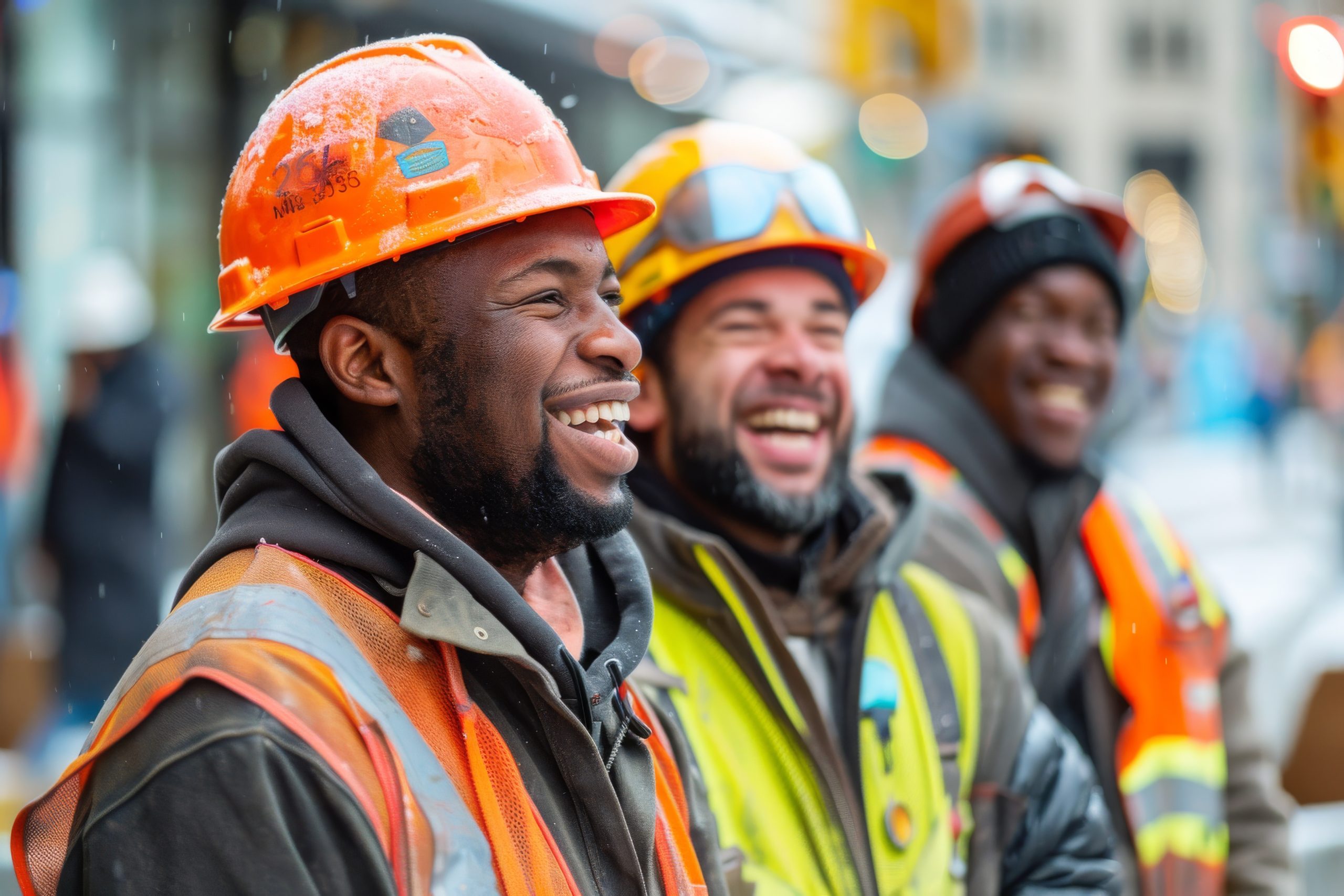 Frontline worker thriving in a high-performance culture on construction site